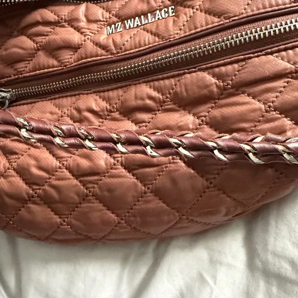 MZ Wallace Quilted Crossbody Bag in Brown - Picture 4 of 9